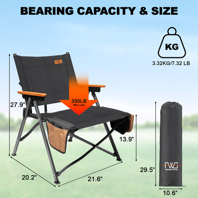 FEIWOOD GEAR Heavy Duty Camping Folding Chair