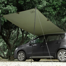 Feiwoodgear Car Awning for SUV, 10 x 5.6 ft | Needn't Roof Rack Hardwares, Waterproof & UV50+