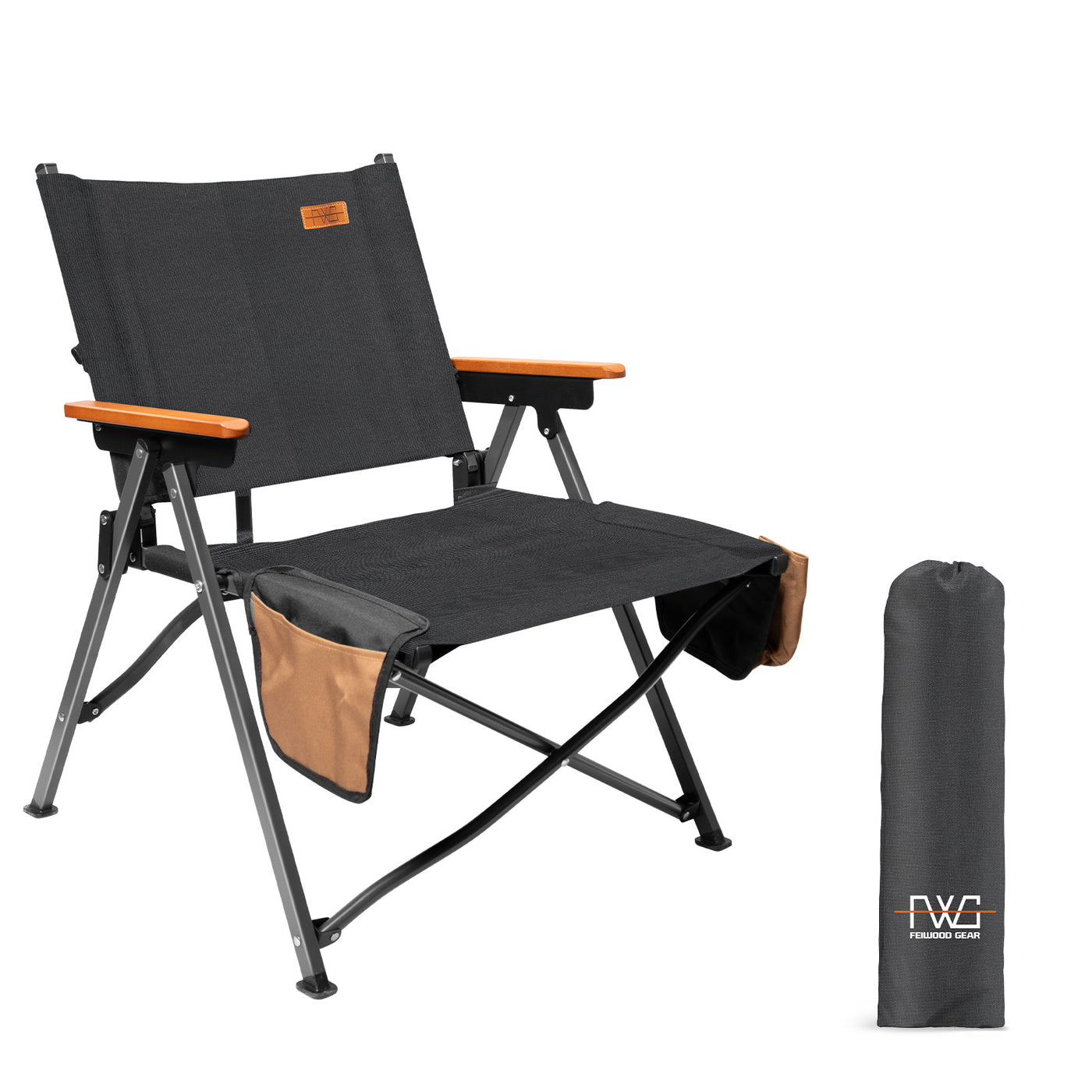 FEIWOOD GEAR Heavy Duty Camping Folding Chair