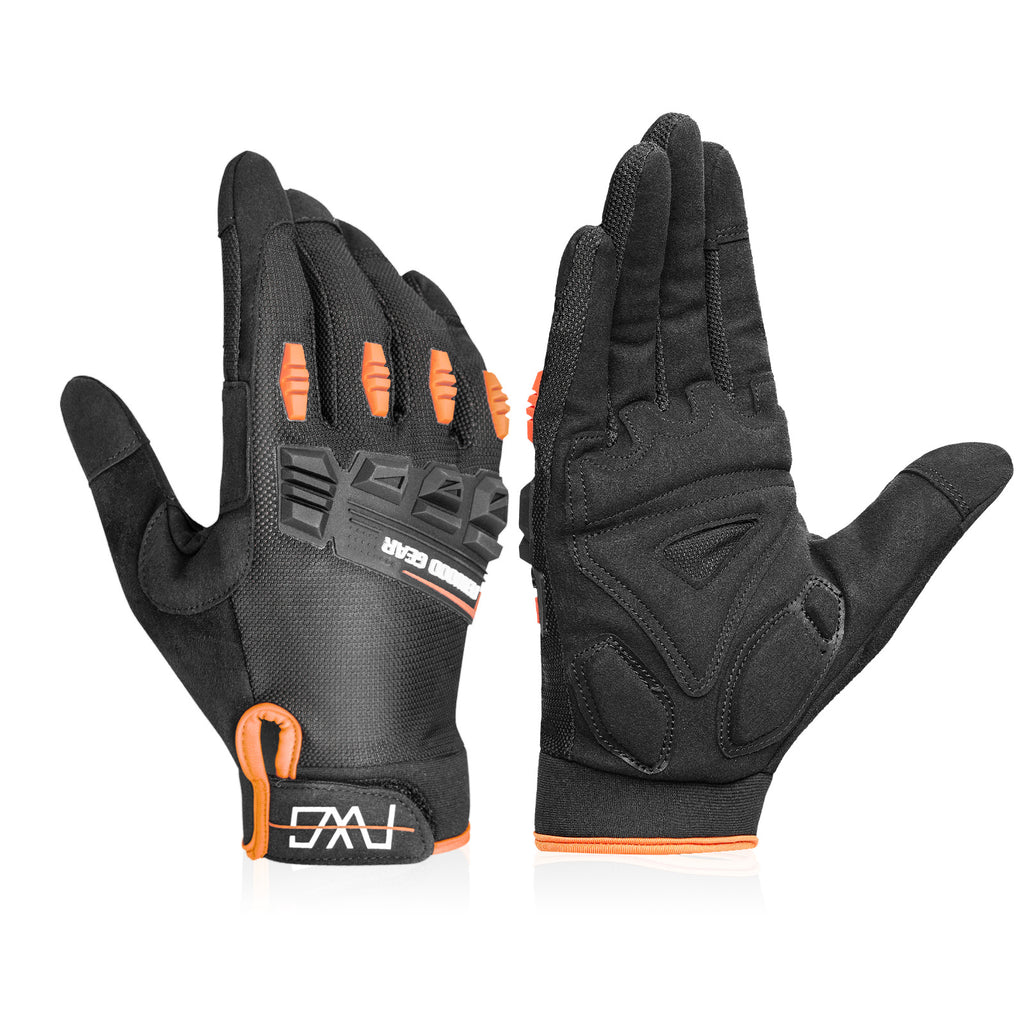 FEIWOOD GEAR Cycling Gloves for Men/Women-Full Finger Bicycle Gloves Anti-Slip Shock Absorbing Padded MTB/Road Biking Gloves