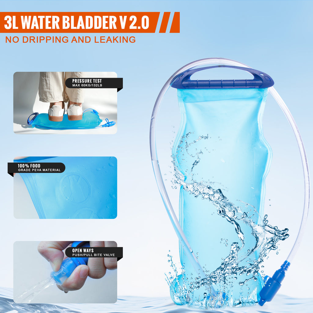 Hydration Pack Backpack with 3L PEVA