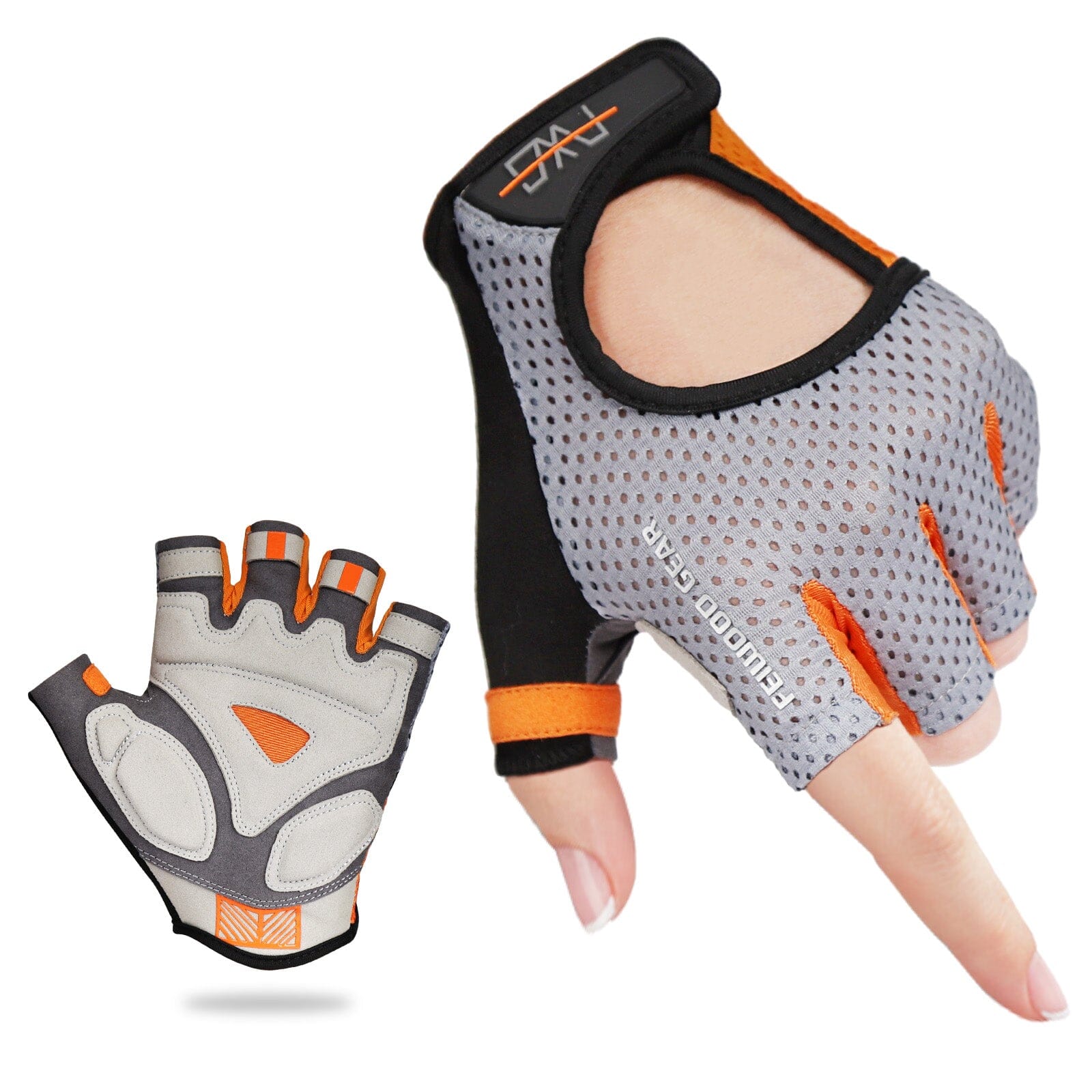 FEIWOOD GEAR Breathable Cycling Gloves Half Finger MTB Road Biking bike gloves FEIWOOD GEAR Medium 
