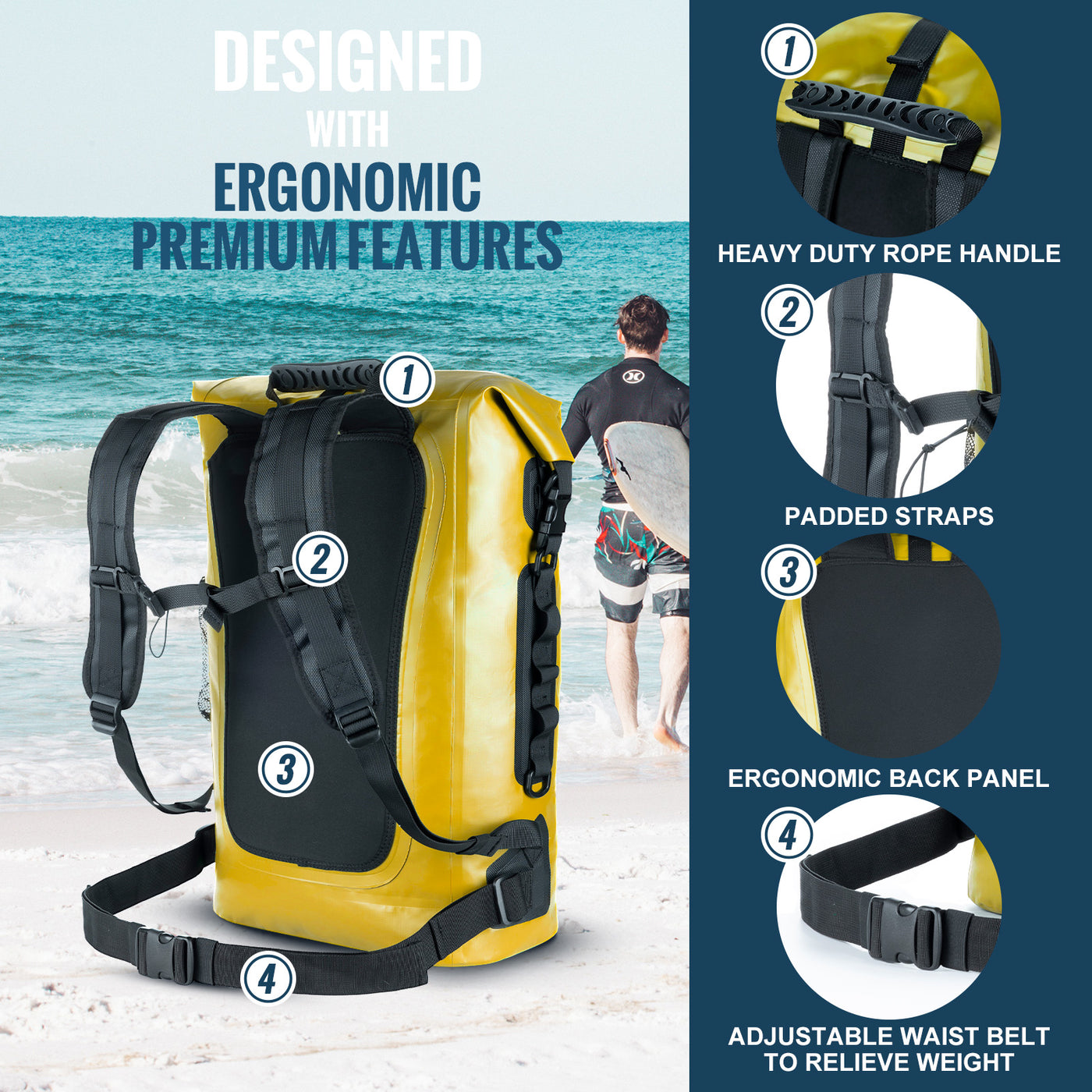 FEIWOOD GEAR Dry Bag Backpack