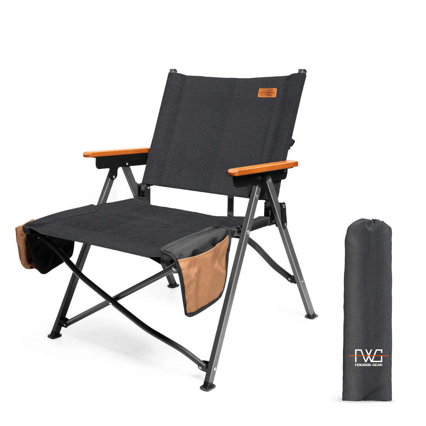 FEIWOOD GEAR Heavy Duty Camping Folding Chair