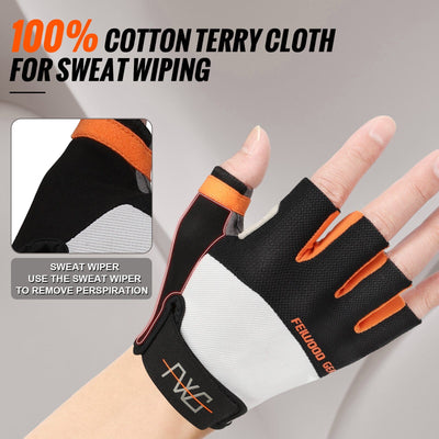 FEIWOODGEAR Breathable Half-Finger Cycling Gloves sports mountain bike FEIWOOD GEAR 