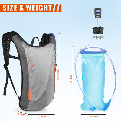 Hydration Pack Backpack with 3L PEVA