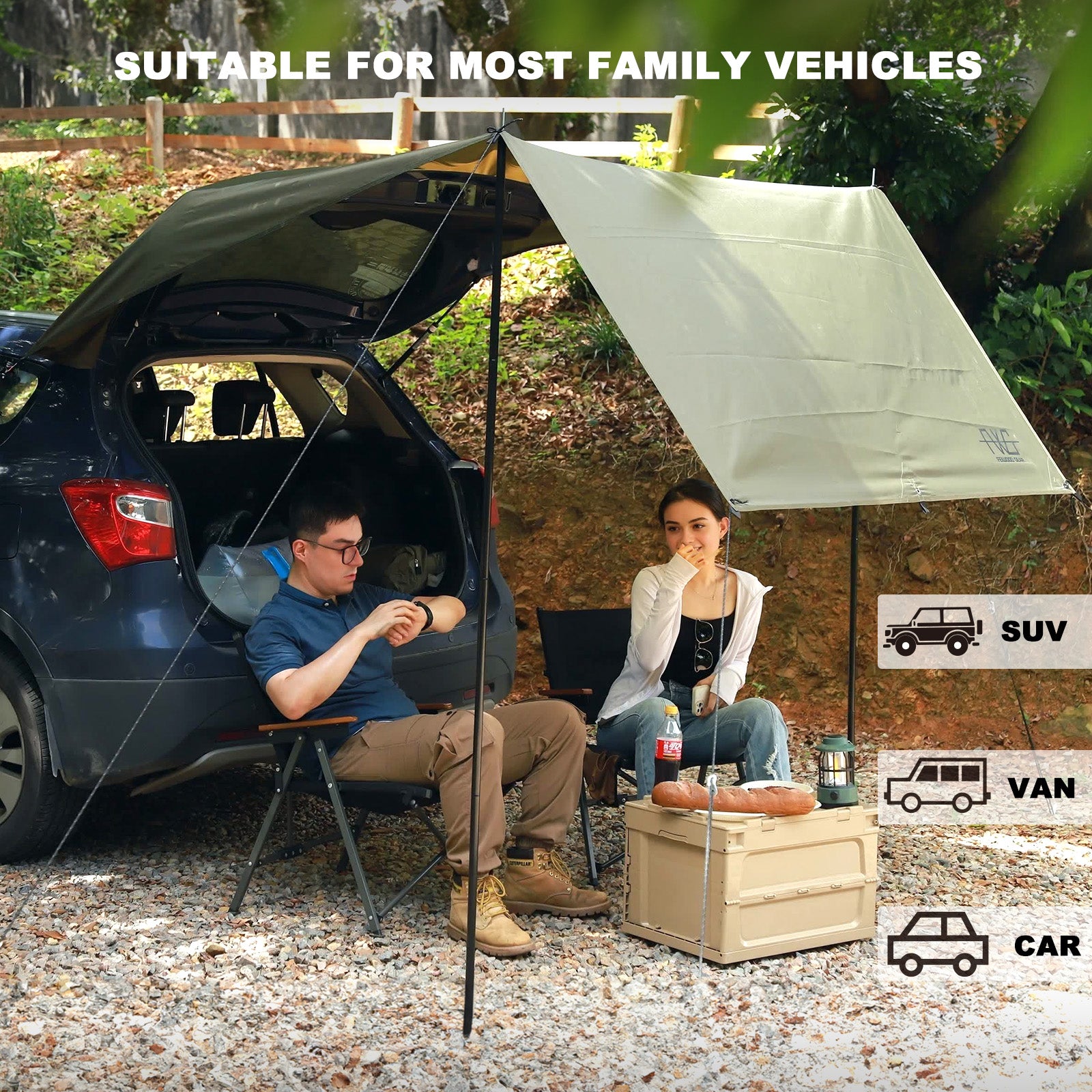 awning tent for van Feiwoodgear Car Awning for SUV, 10 x 5.6 ft VAN