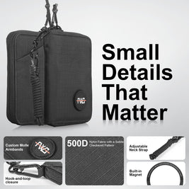 FEIWOODGEAR Passport Holder for Travel with Detachable Magnetic Card Case & Neck Strap RFID-Blocking Travel Organizer for Up to 3 Passports