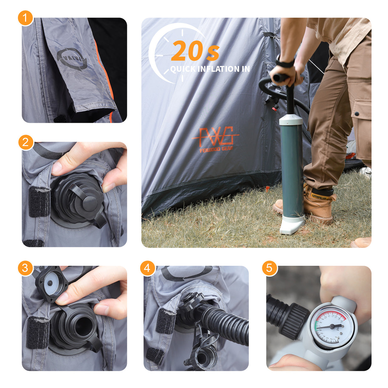 FEIWOOD GEAR SUV Inflatable Camping Tent