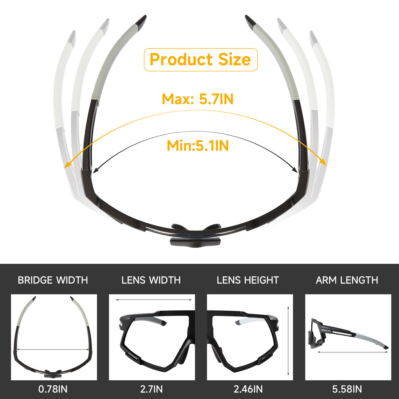 FEIWOOD GEAR Photochromic Cycling Glasses