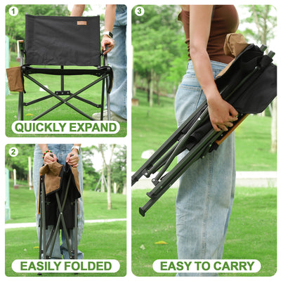 FEIWOOD GEAR Heavy Duty Camping Folding Chair