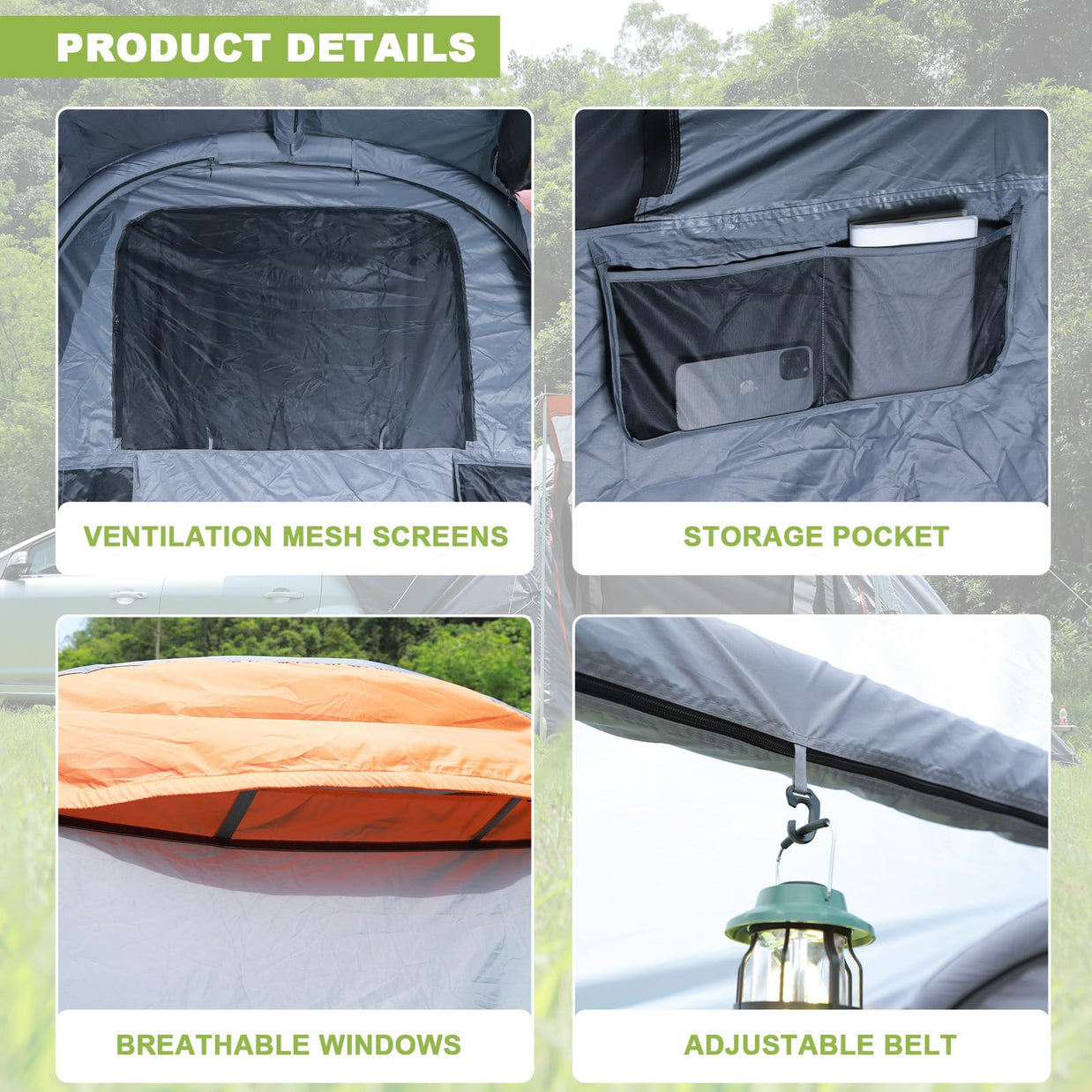 belt tent FEIWOOD GEAR SUV Inflatable Camping Tent